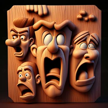 3D модель St персонажи из любимых мультфильмов, которые обезоруживают своим чаем (STL)